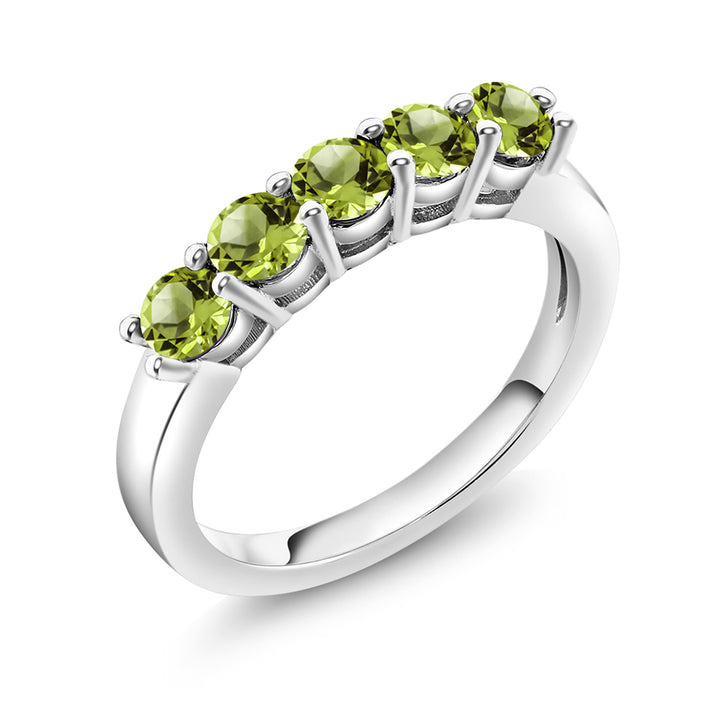 Peridot - August_5_Ring in 925 Sterling Silver