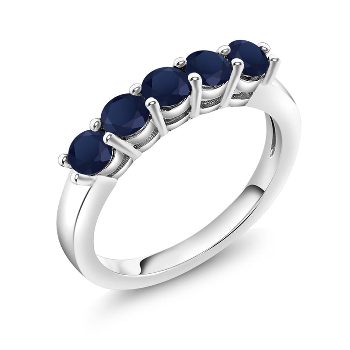 Blue Sapphire - September_5_Ring in 925 Sterling Silver