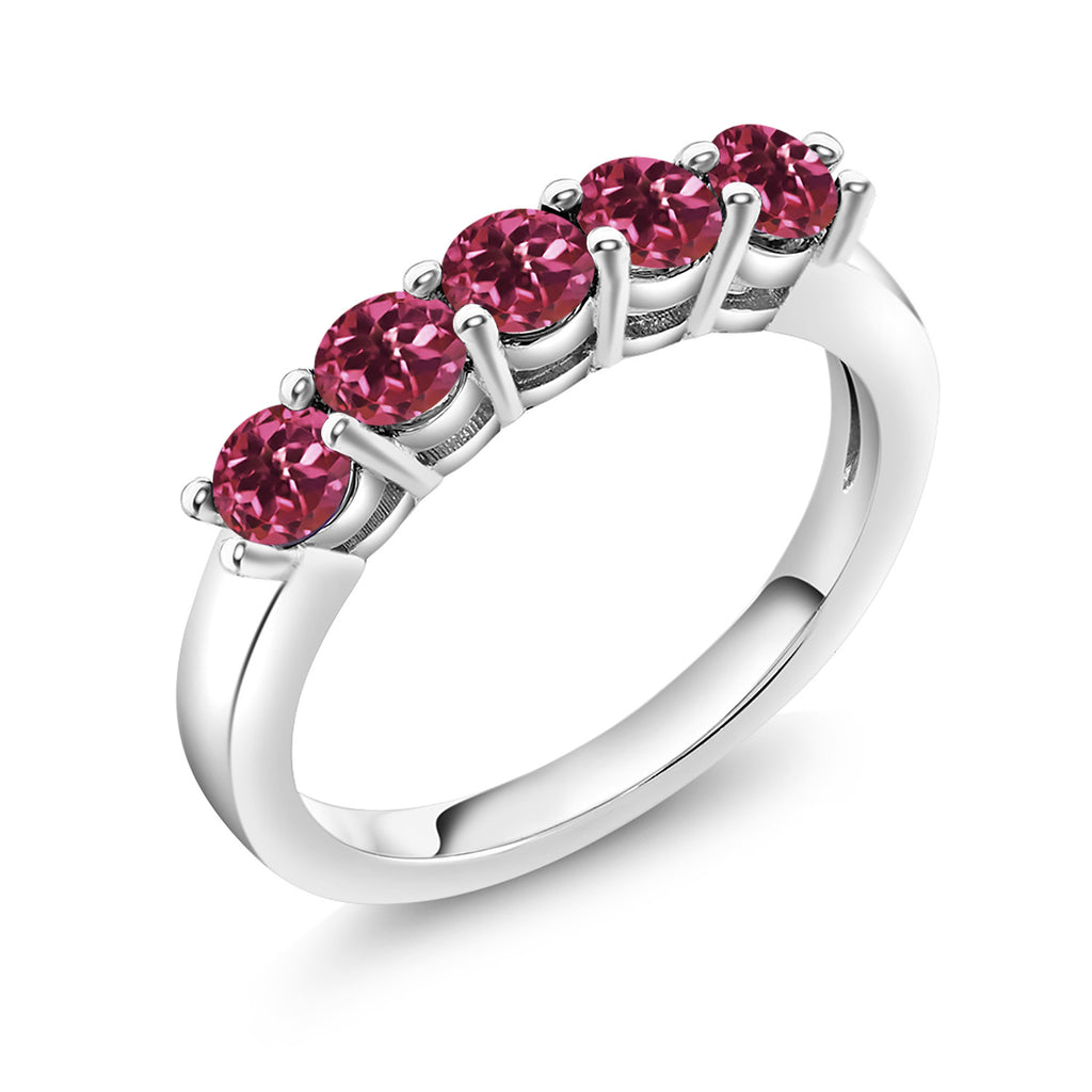 Pink Tourmaline - October_5_Ring in 925 Sterling Silver