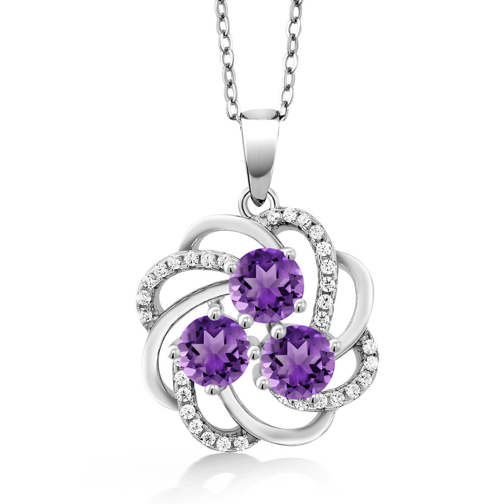 Amethyst - February_Pendant in 925 Sterling Silver