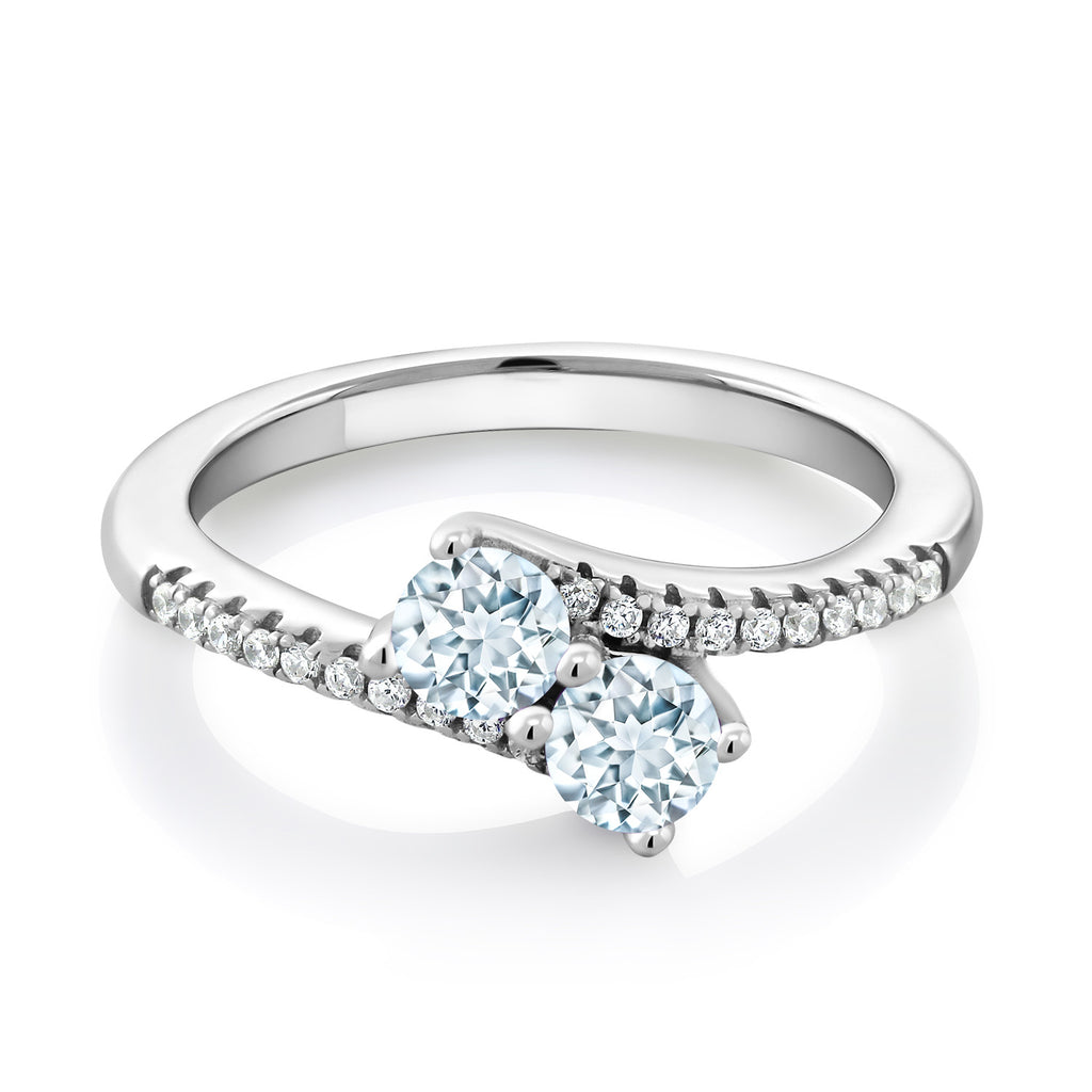 Aquamarine - March_9_Ring in 925 Sterling Silver