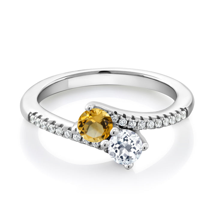 White Topaz - November_7_Ring in 925 Sterling Silver
