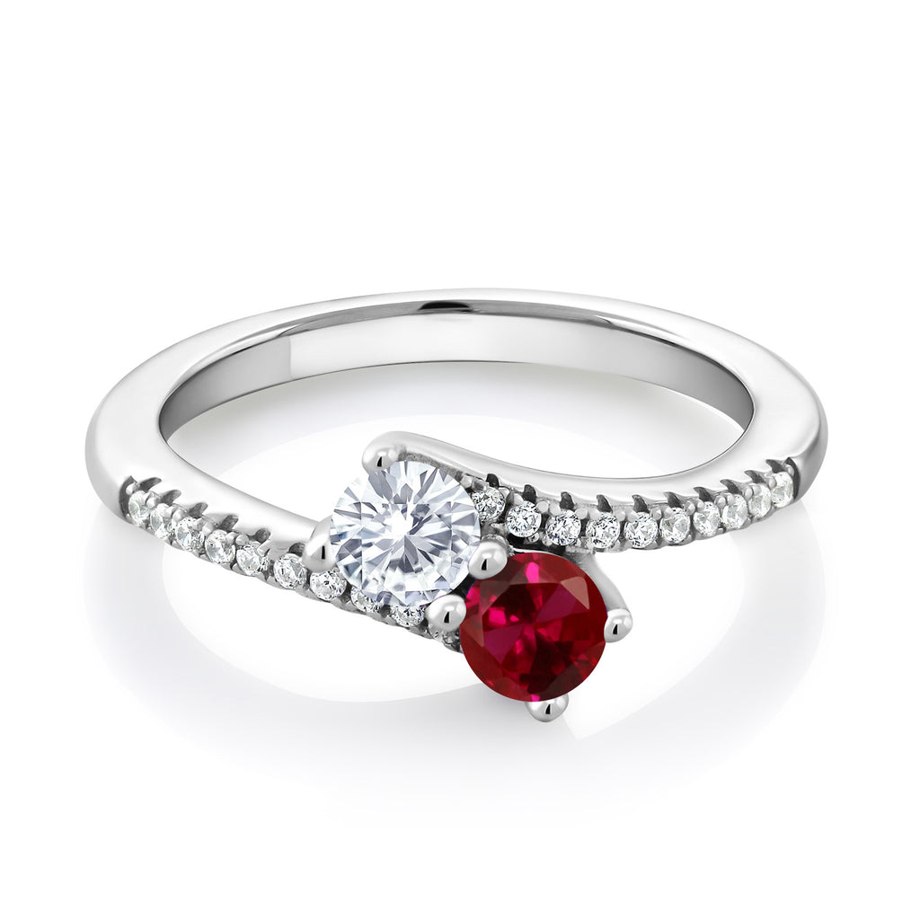 Created Ruby - July_7_Ring in 925 Sterling Silver