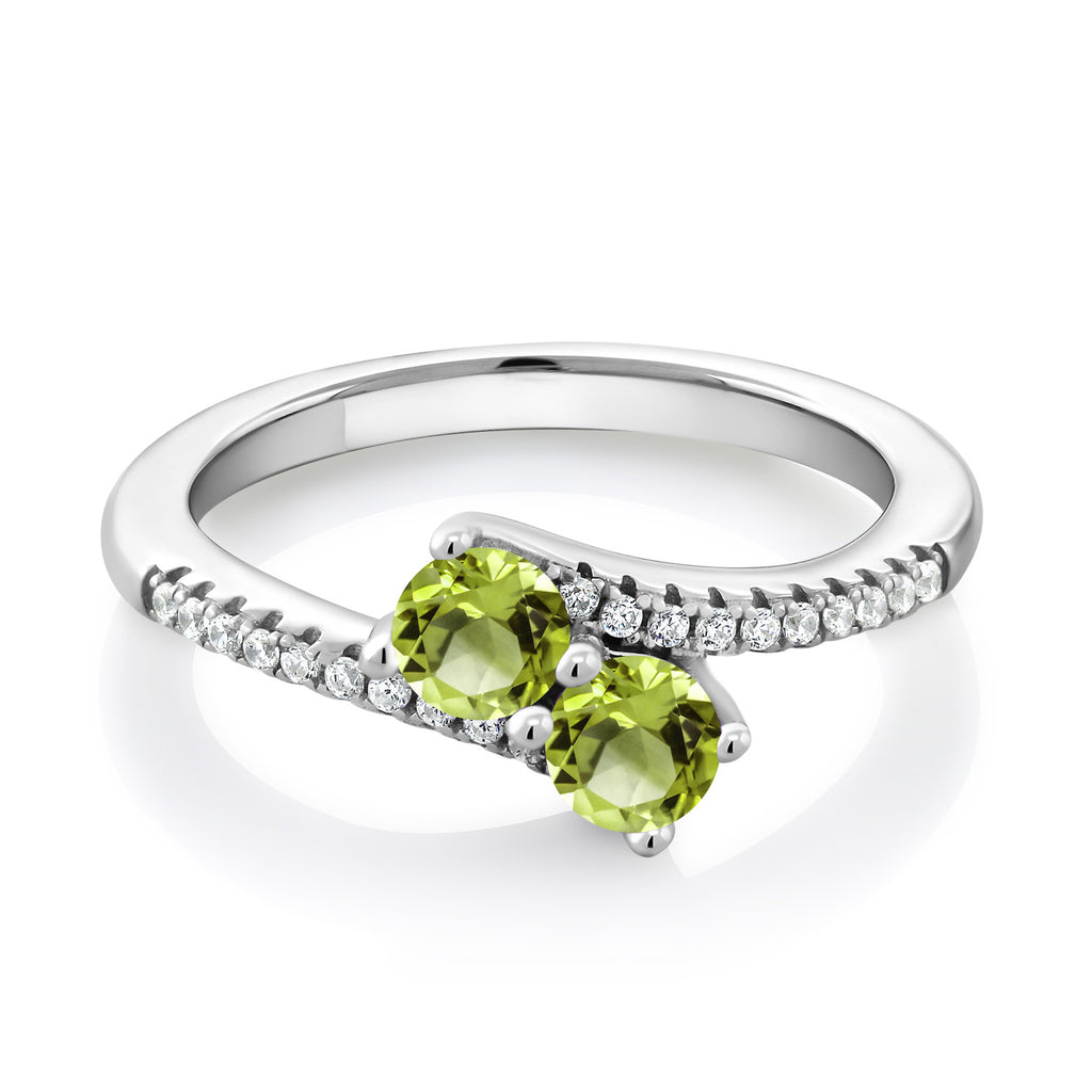 Peridot - August_8_Ring in 925 Sterling Silver
