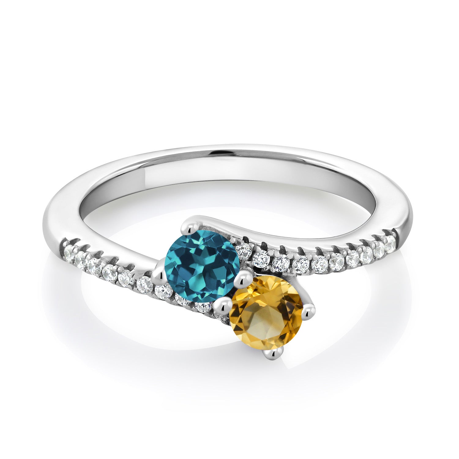 London Blue Topaz - November_9_Ring in 925 Sterling Silver