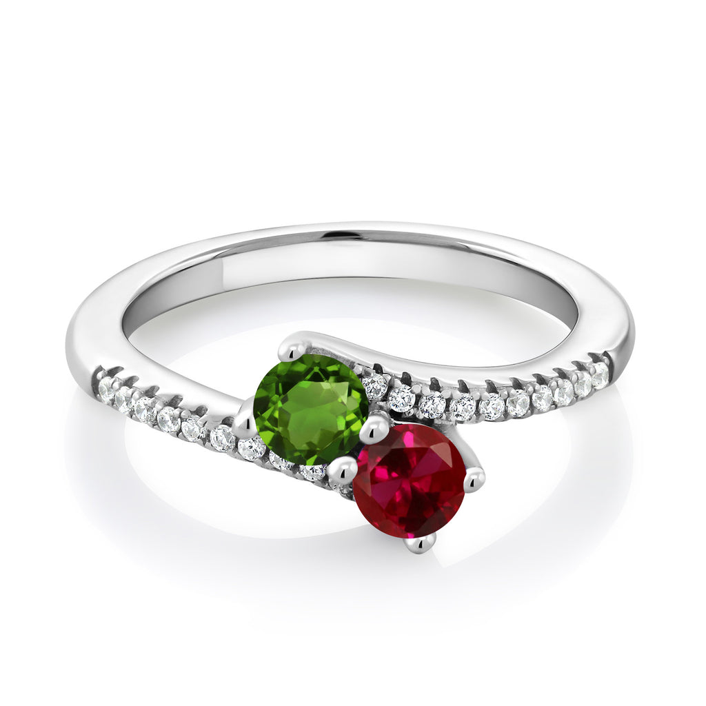Green Tourmaline - October_8_Ring in 925 Sterling Silver