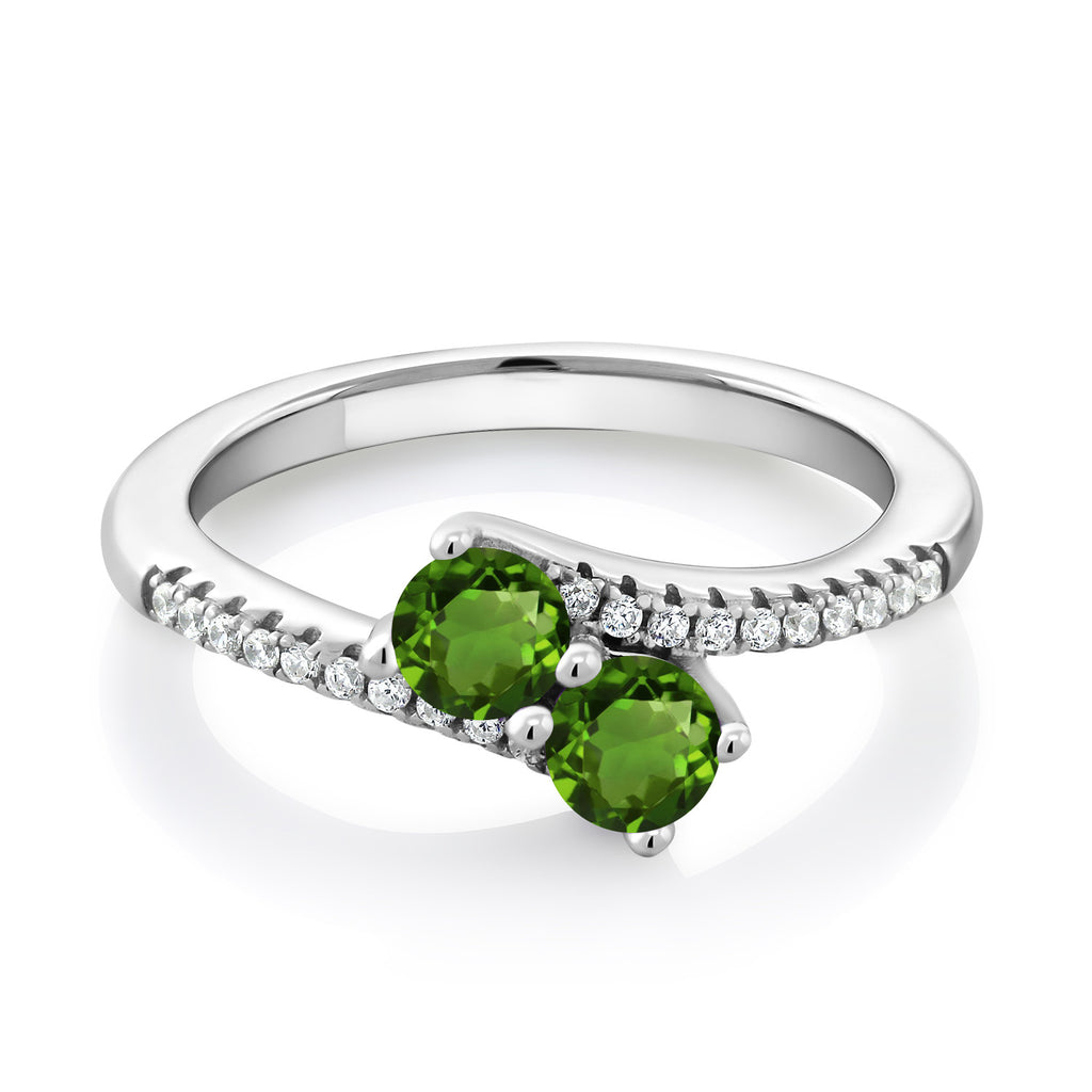 Green Tourmaline - October_8_Ring in 925 Sterling Silver