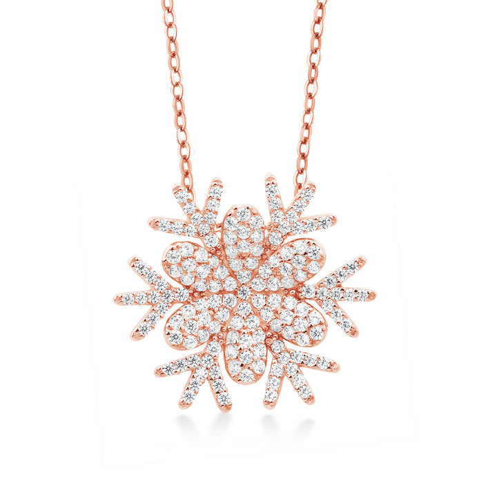 925 Rose Gold Plated Silver_Pendant in 925 Rose Gold Plated Silver