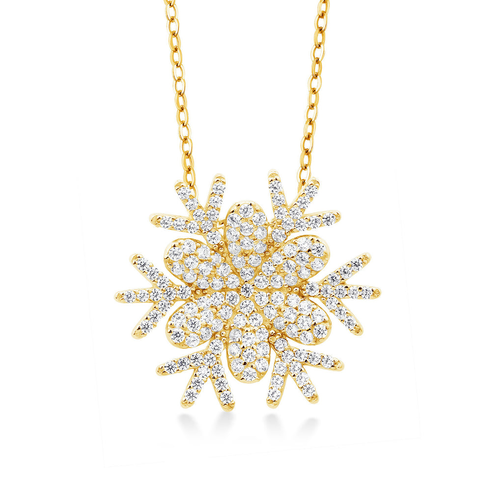 925 Yellow Gold Plated Silver_Pendant in 925 Yellow Gold Plated Silver