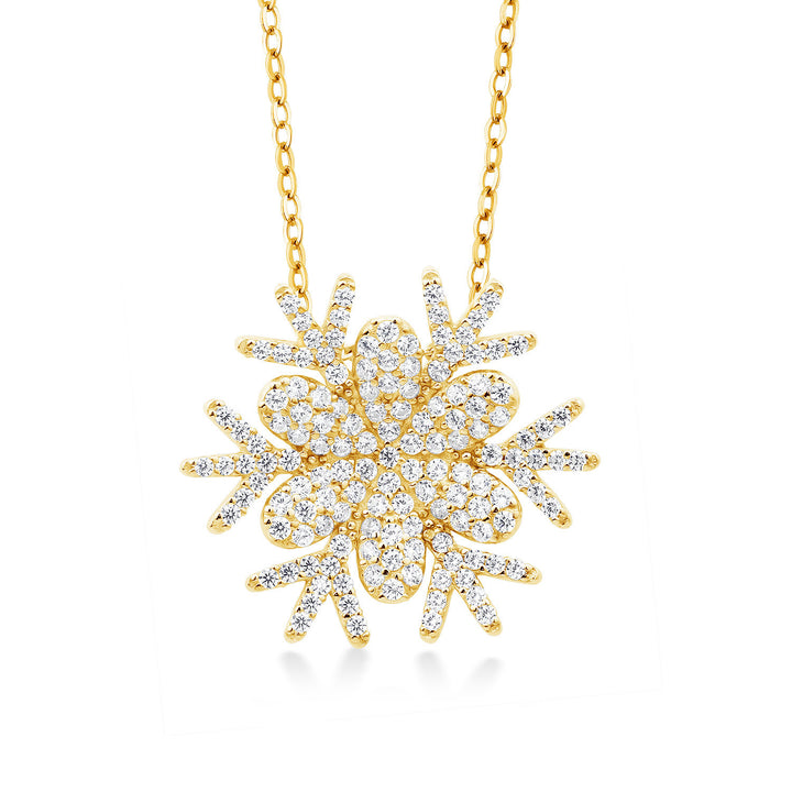 925 Yellow Gold Plated Silver_Pendant in 925 Yellow Gold Plated Silver