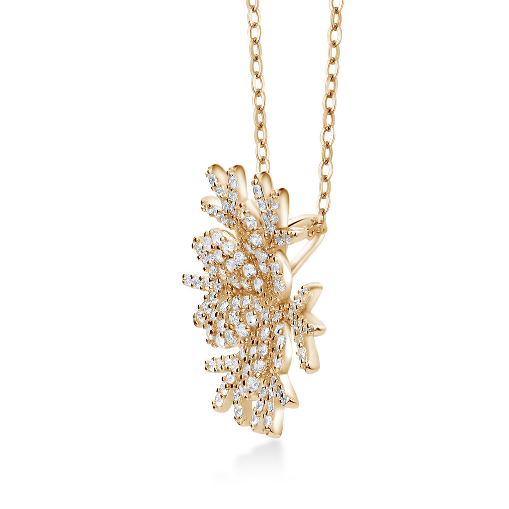 925 Yellow Gold Plated Silver_Pendant in 925 Yellow Gold Plated Silver