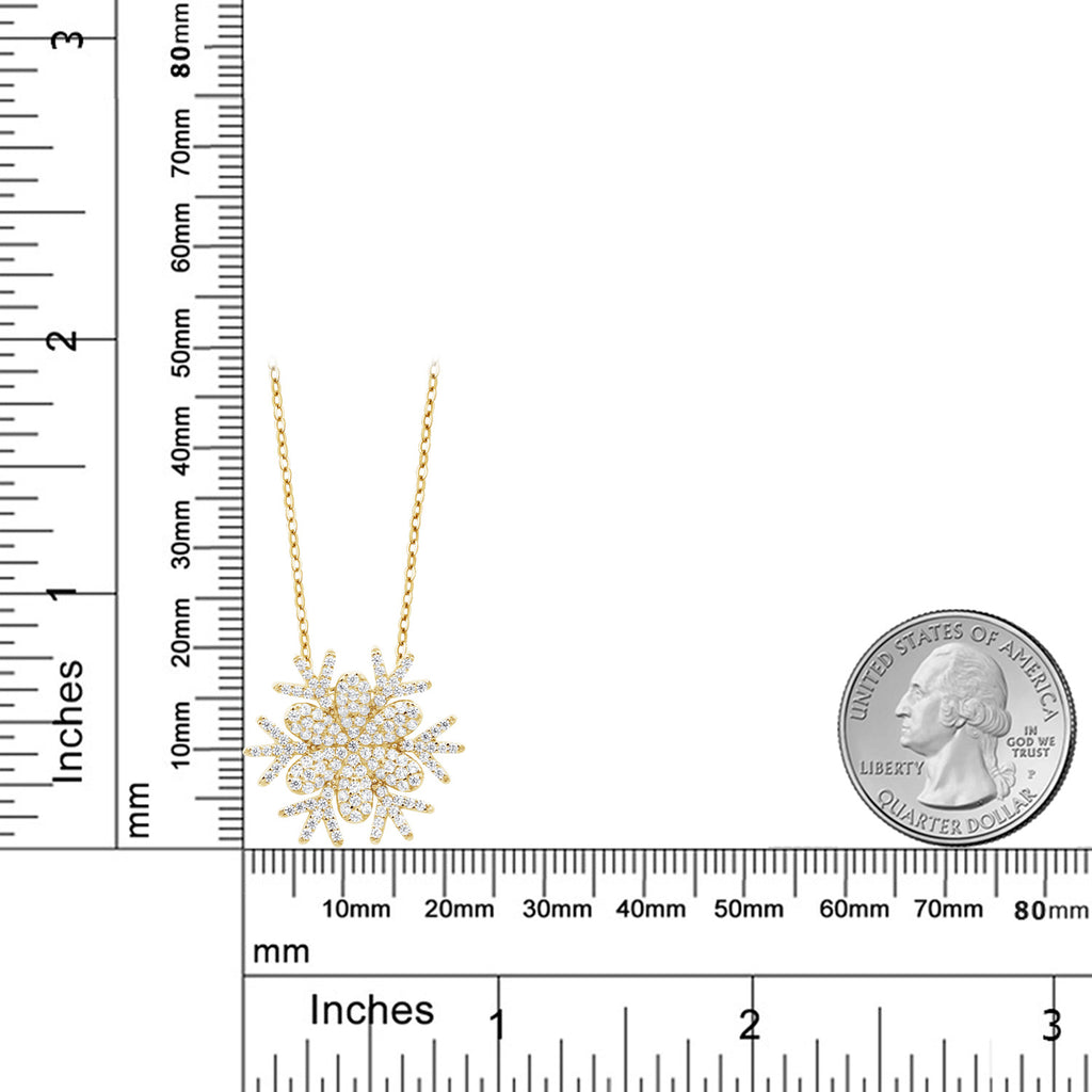 925 Yellow Gold Plated Silver_Pendant in 925 Yellow Gold Plated Silver