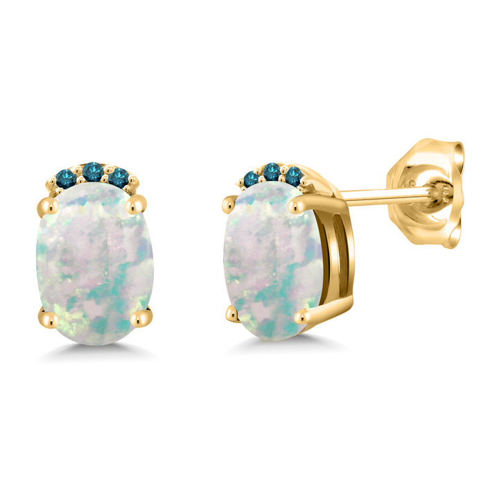 Earrings in 925 Yellow Gold Plated Silver