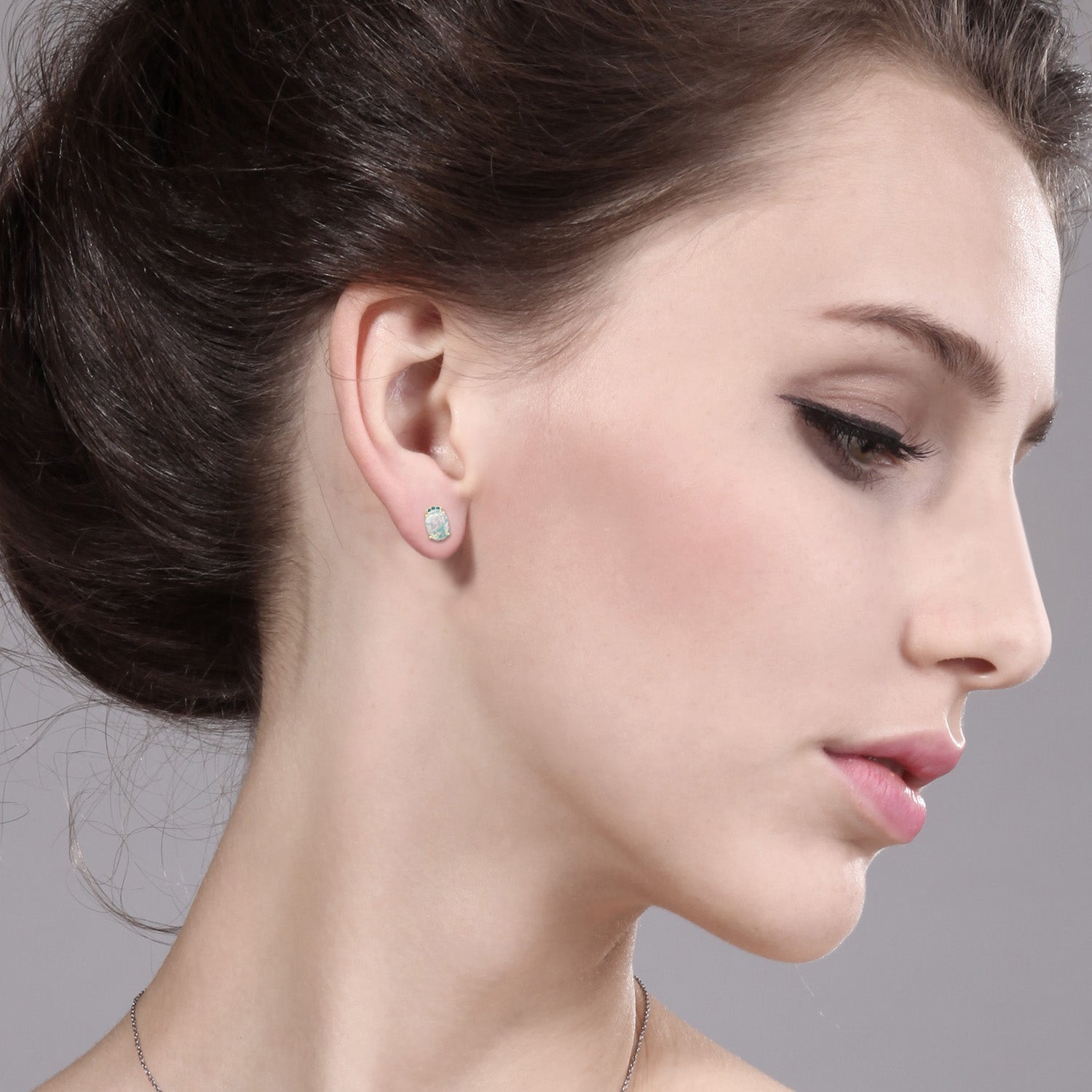 Earrings in 925 Yellow Gold Plated Silver