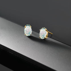 Earrings in 925 Yellow Gold Plated Silver