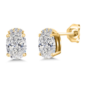 Earrings in 925 Yellow Gold Plated Silver