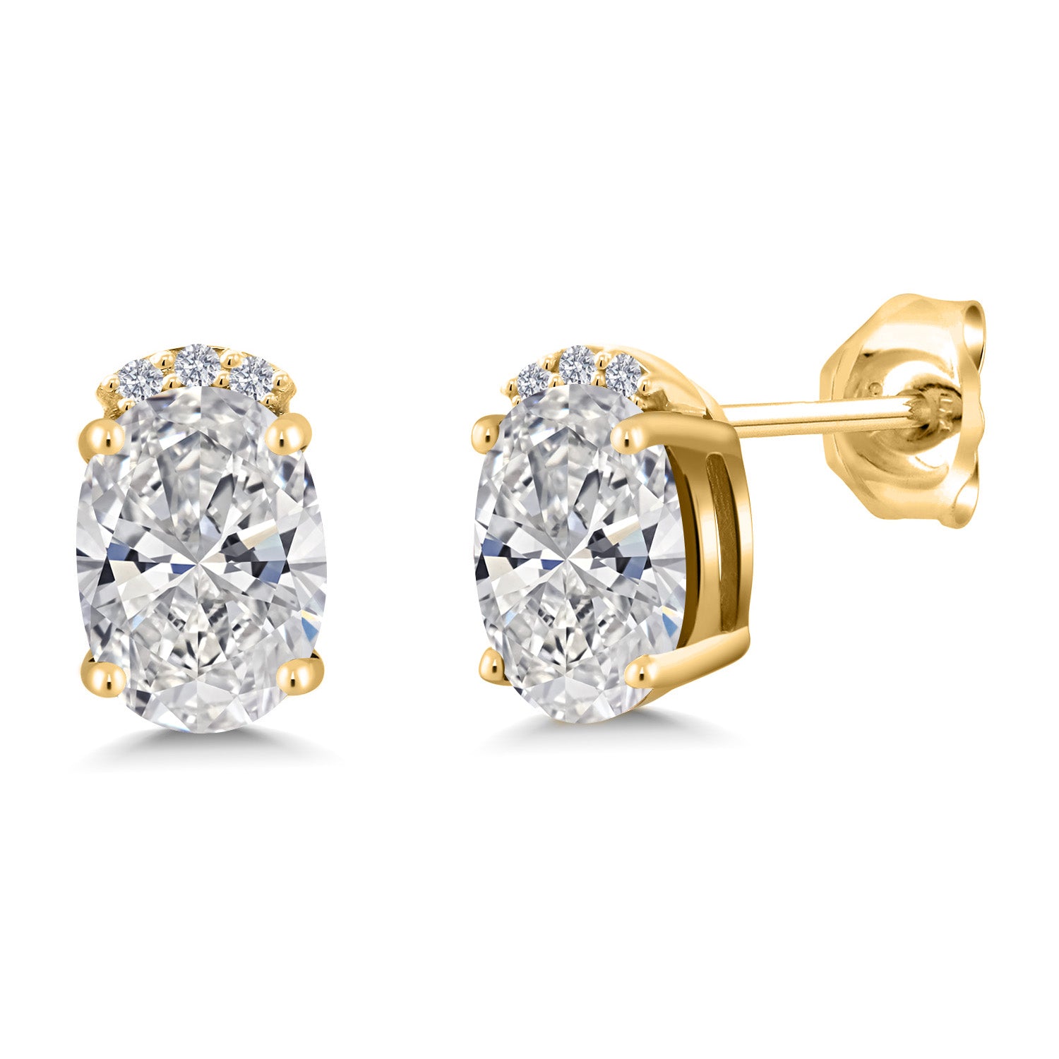 Earrings in 925 Yellow Gold Plated Silver