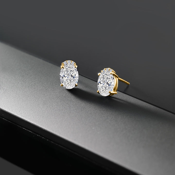 Earrings in 925 Yellow Gold Plated Silver