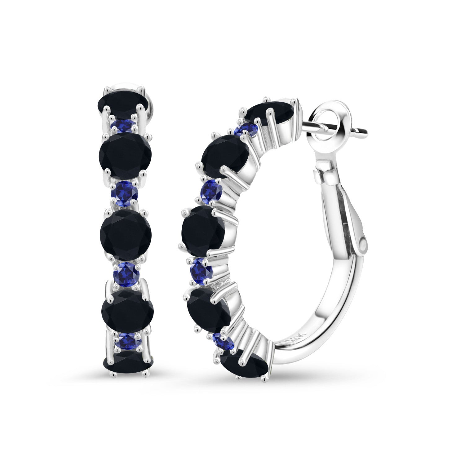 Onyx - December_Earrings in 925 Sterling Silver
