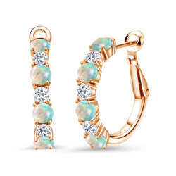 Earrings in 925 Rose Gold Plated Silver