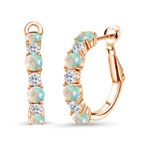 Earrings in 925 Rose Gold Plated Silver