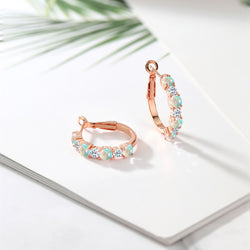 Earrings in 925 Rose Gold Plated Silver