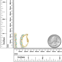 Earrings in 925 Yellow Gold Plated Silver
