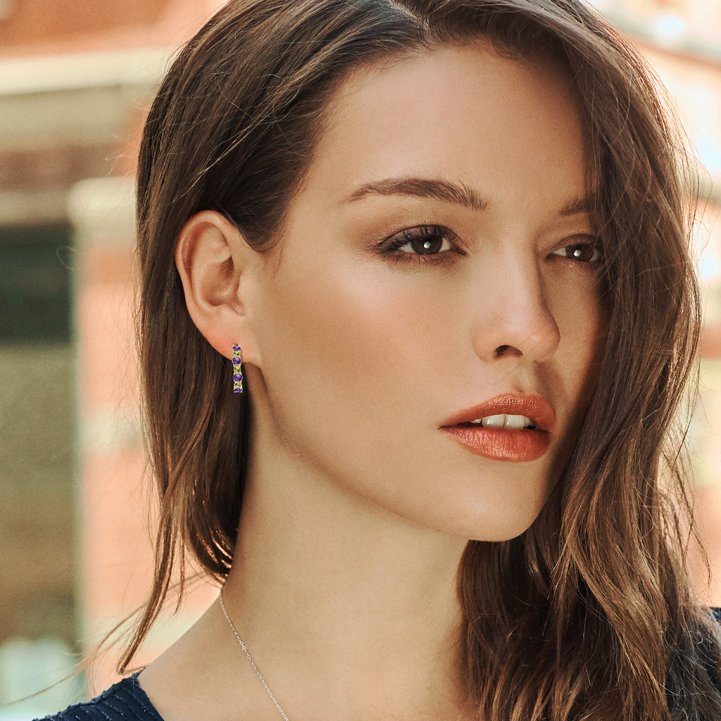 Earrings in 925 Yellow Gold Plated Silver