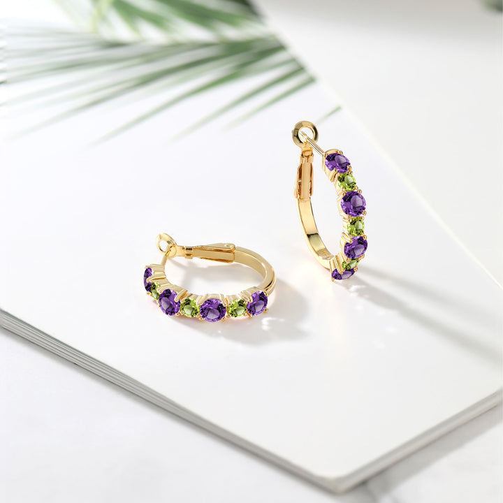 Earrings in 925 Yellow Gold Plated Silver