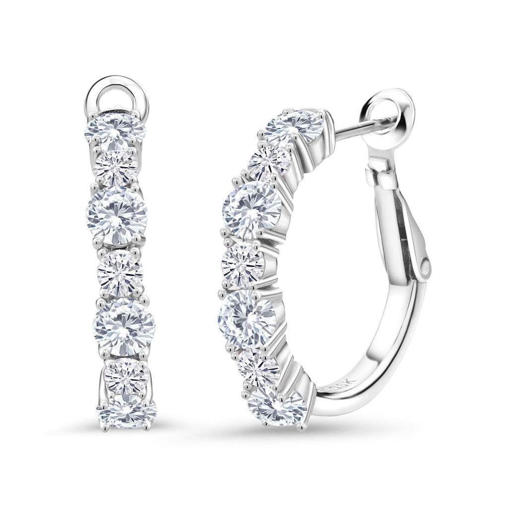 Near Colorless (GH)_Earrings in 925 Sterling Silver