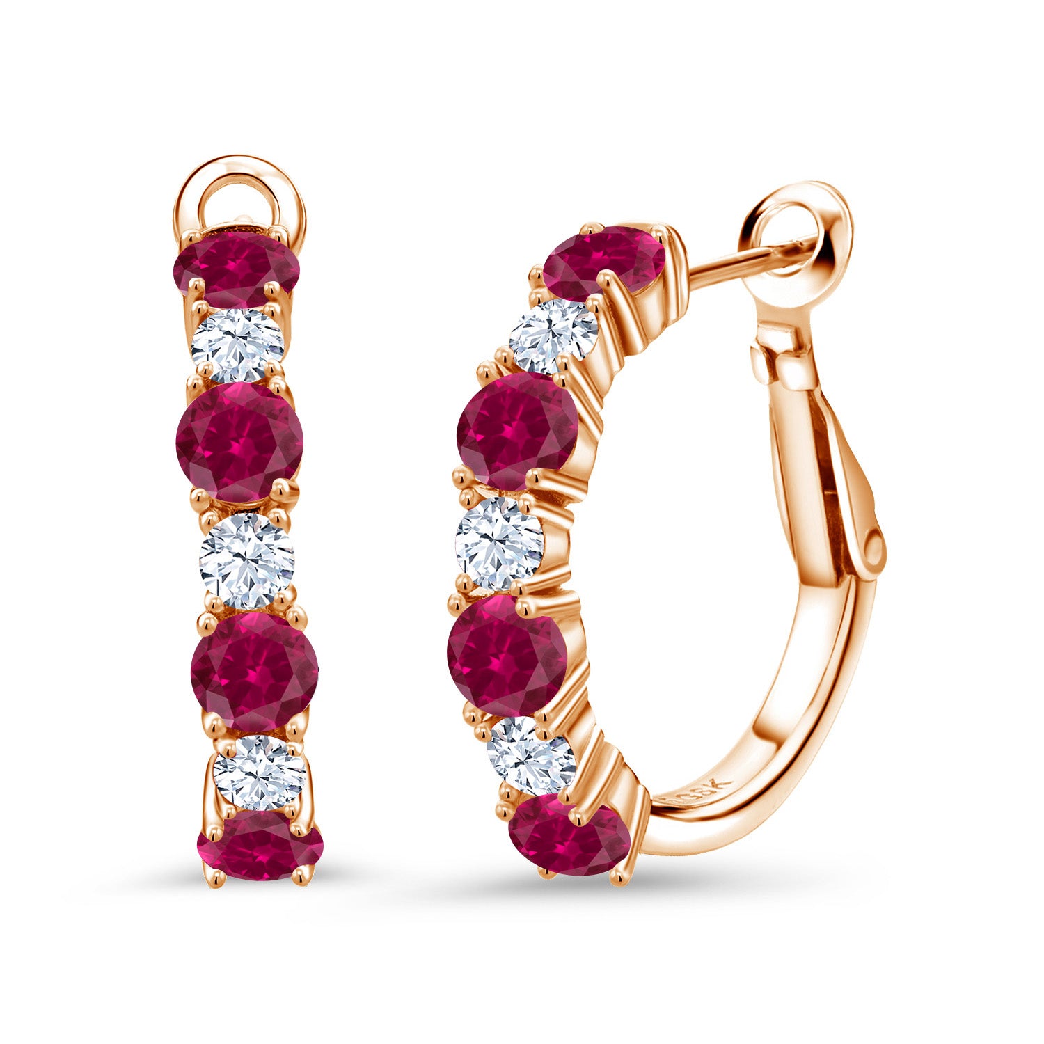 Earrings in 925 Rose Gold Plated Silver