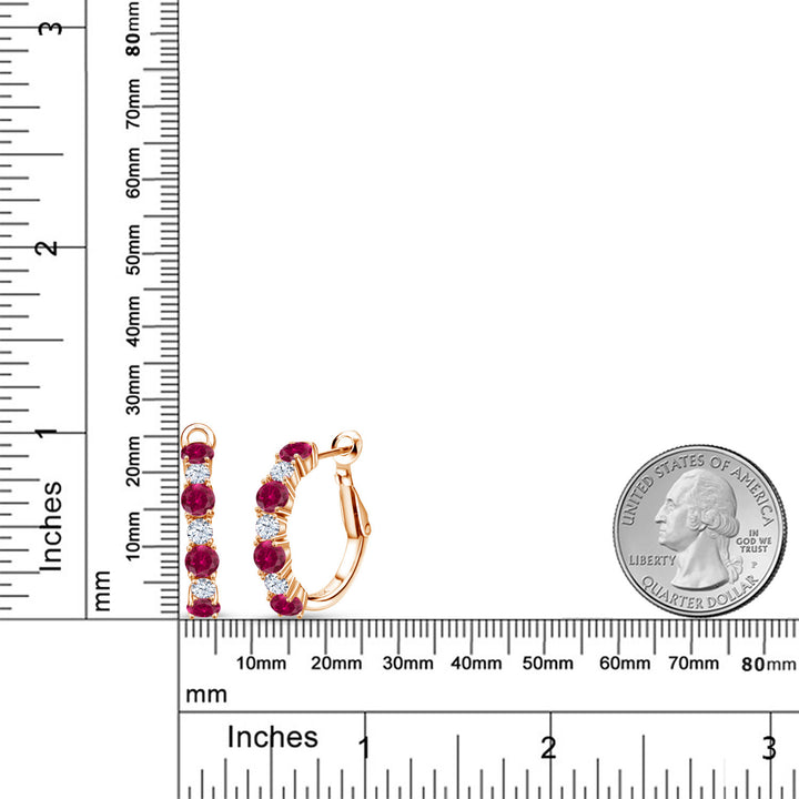 Earrings in 925 Rose Gold Plated Silver