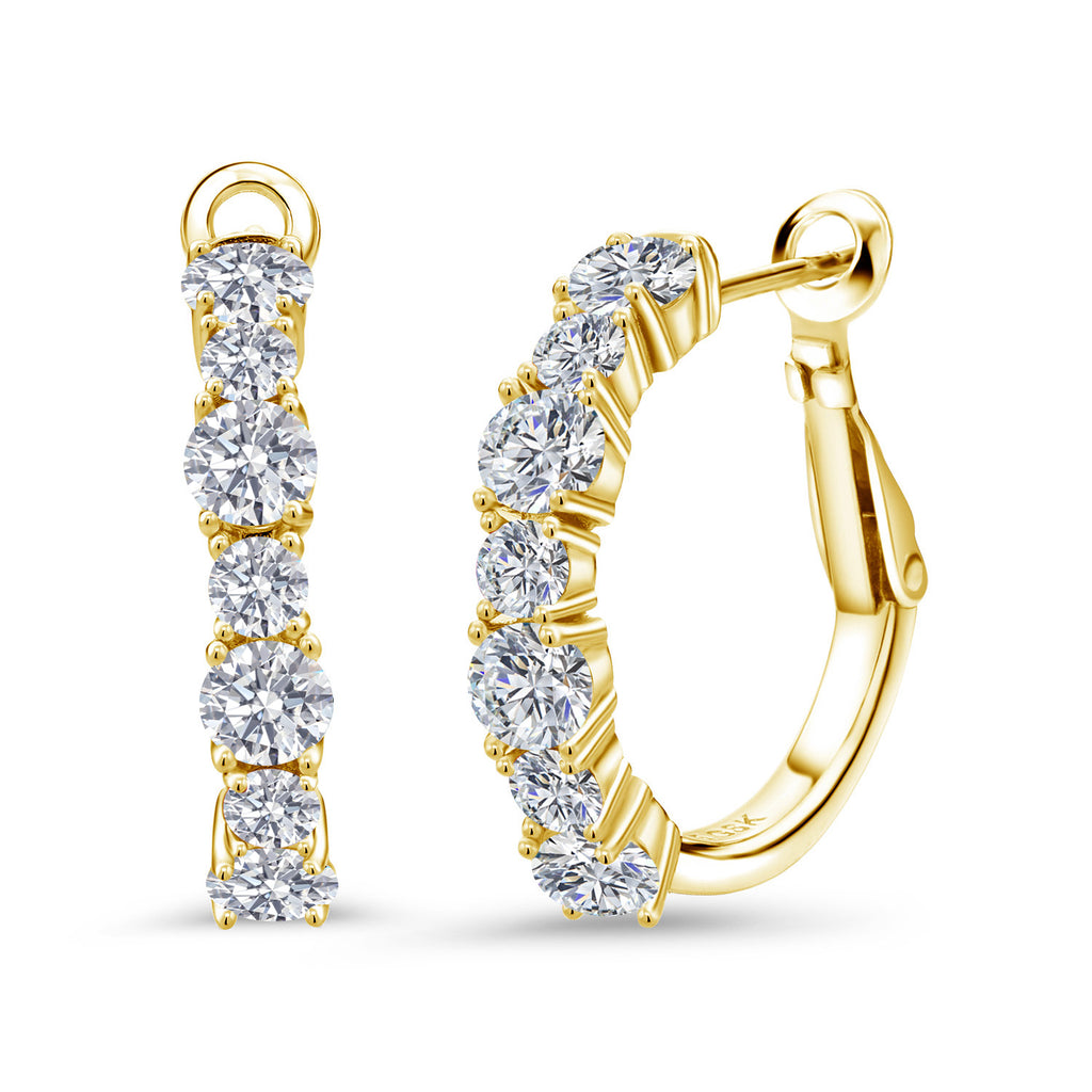 Earrings in 925 Yellow Gold Plated Silver