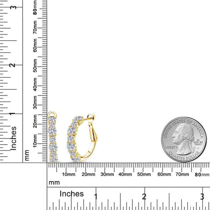 Earrings in 925 Yellow Gold Plated Silver