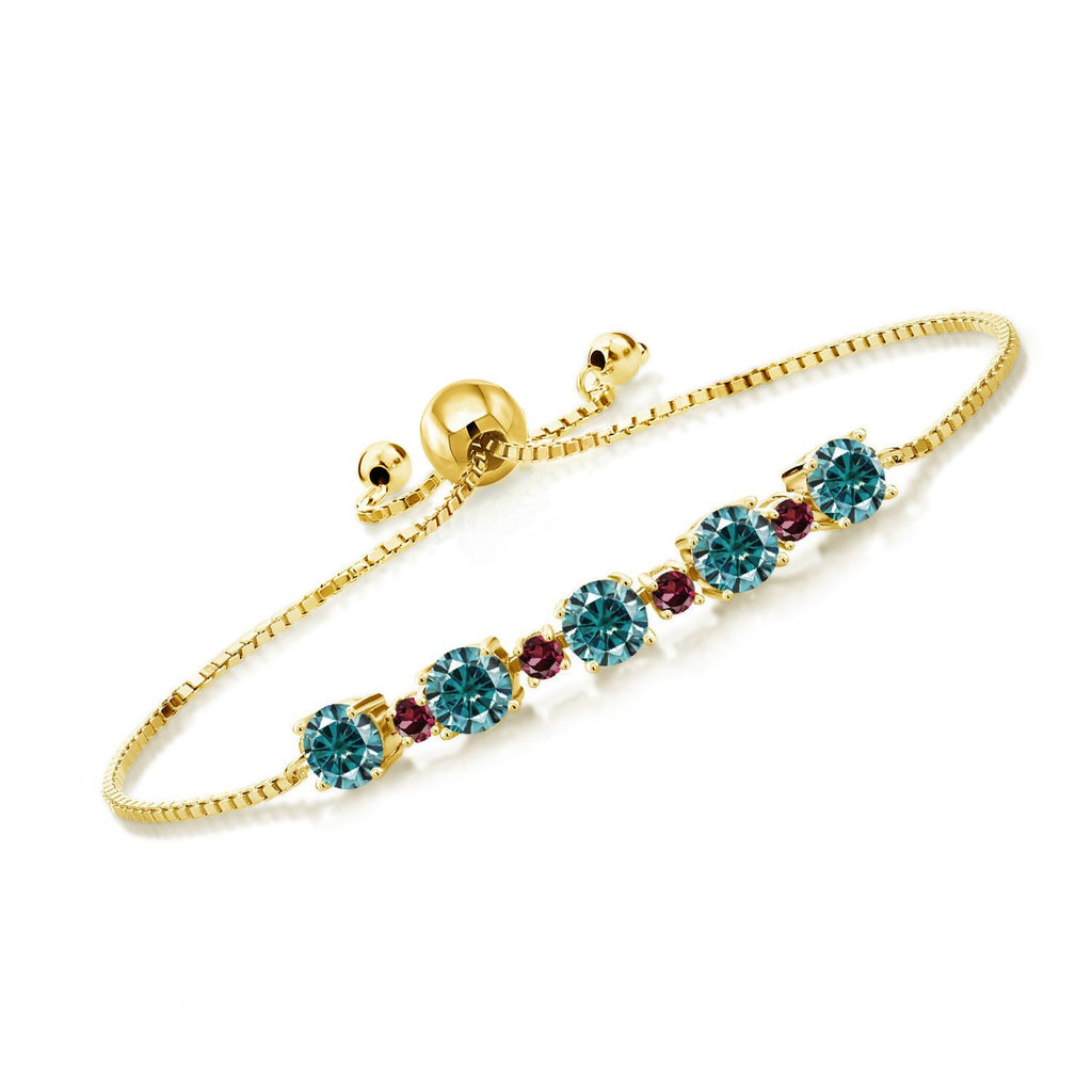 Blue Moissanite - April