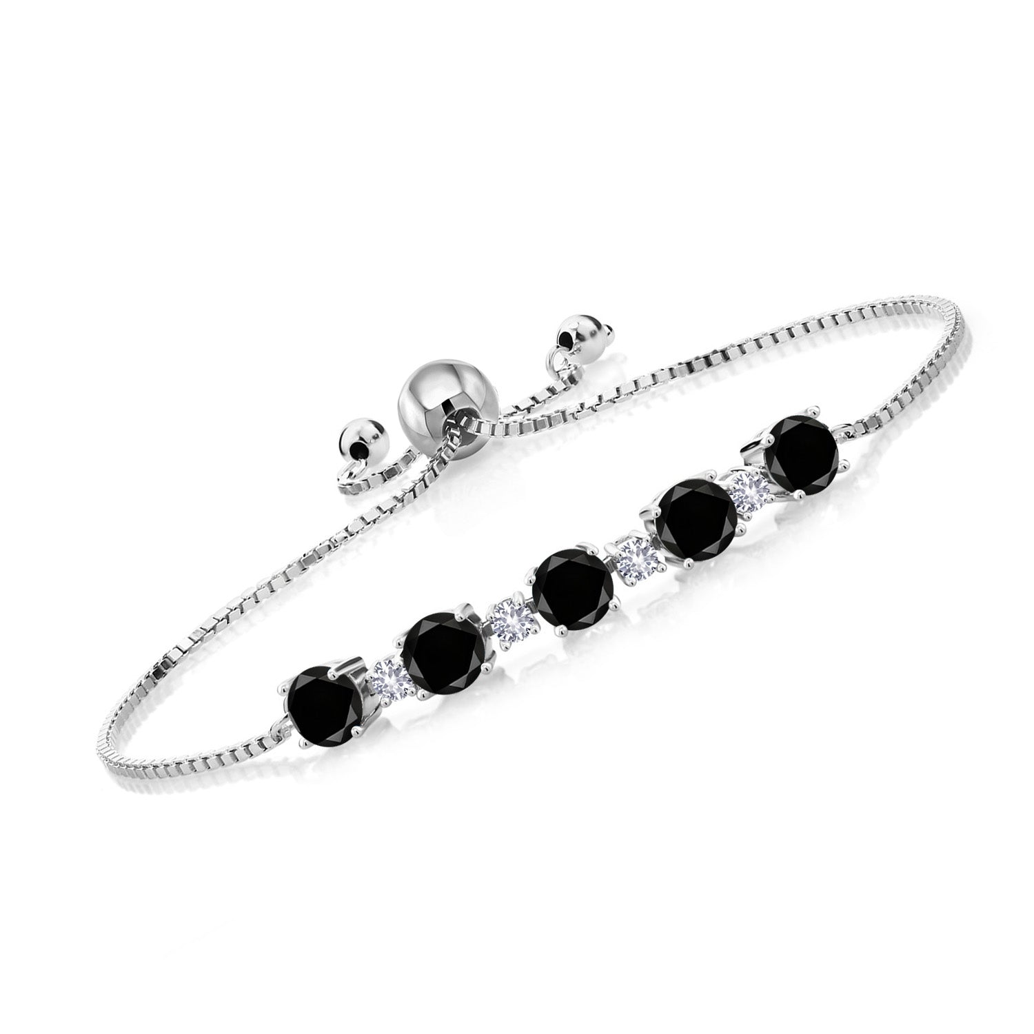 Black Diamond - April_Bracelet in 925 Sterling Silver