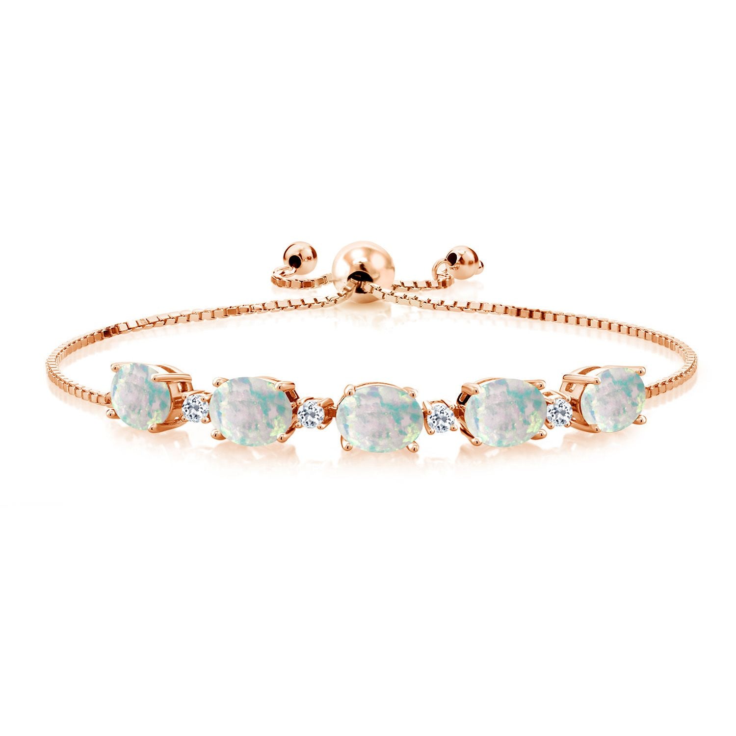 Bracelet in 925 Rose Gold Plated Silver