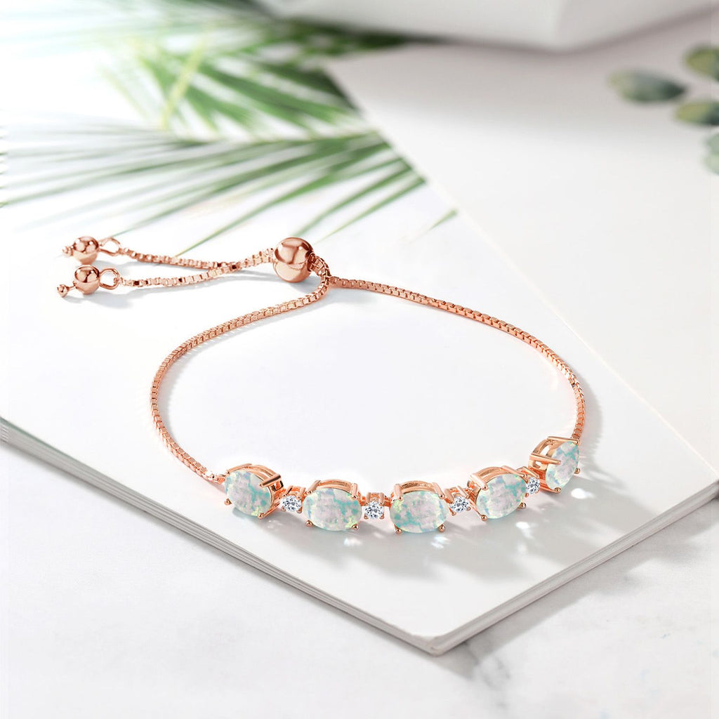 Bracelet in 925 Rose Gold Plated Silver
