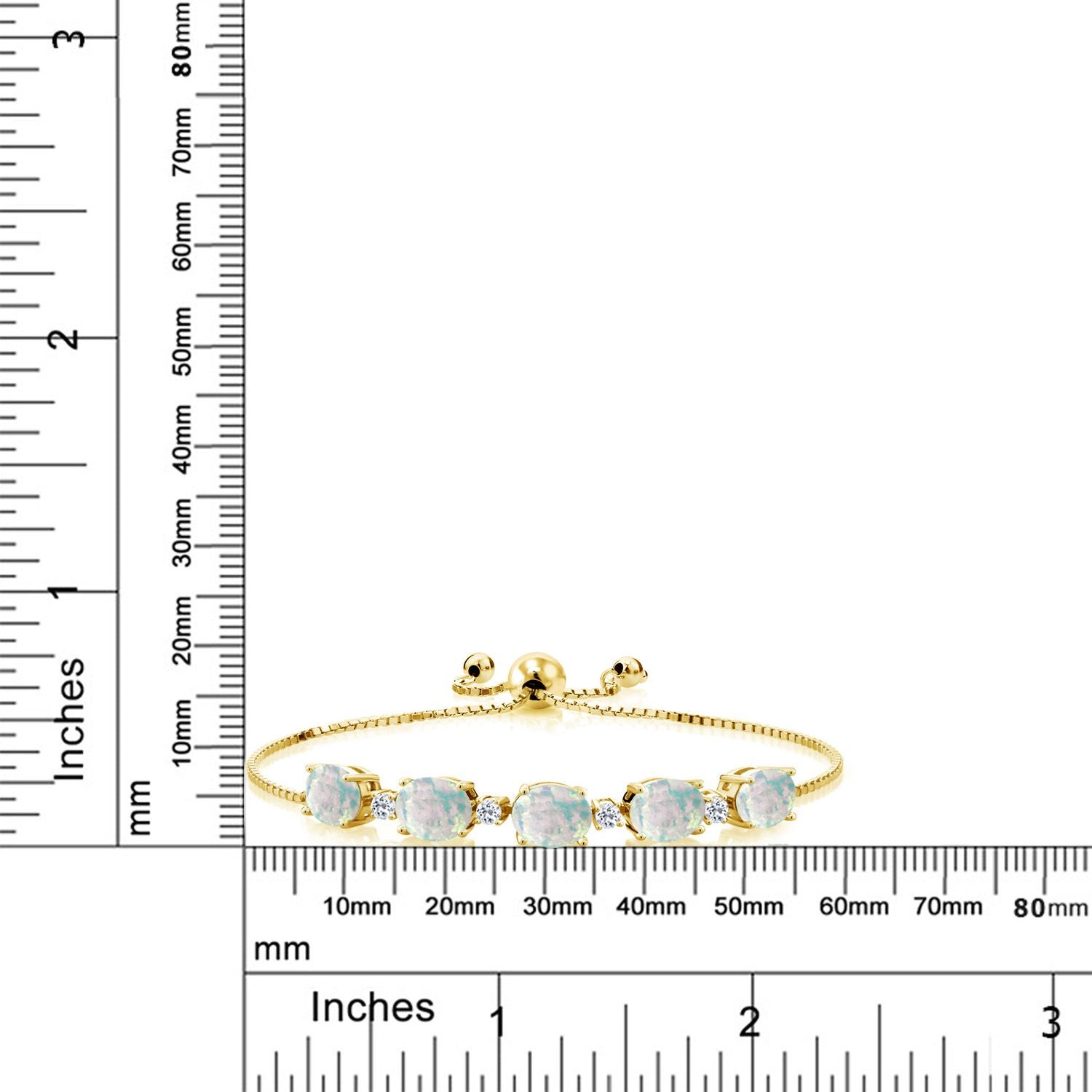 Bracelet in 925 Yellow Gold Plated Silver