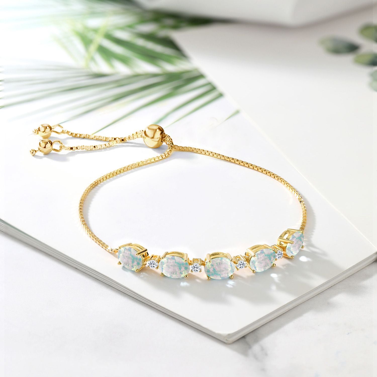 Bracelet in 925 Yellow Gold Plated Silver