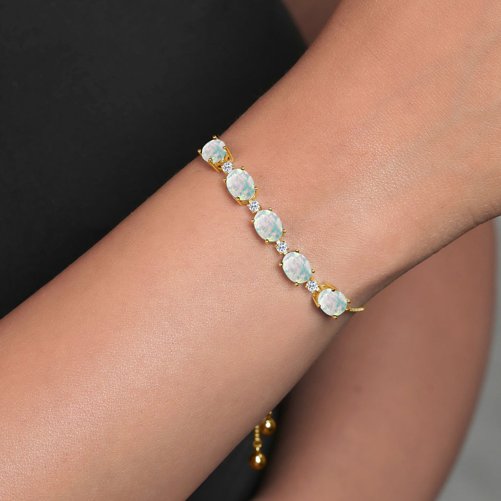 Bracelet in 925 Yellow Gold Plated Silver