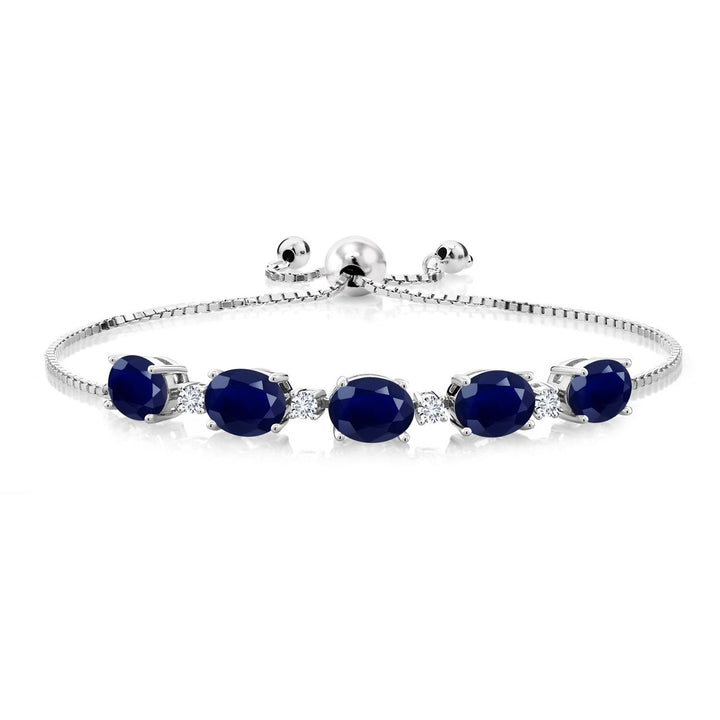 Blue Sapphire - September_Bracelet in 925 Sterling Silver