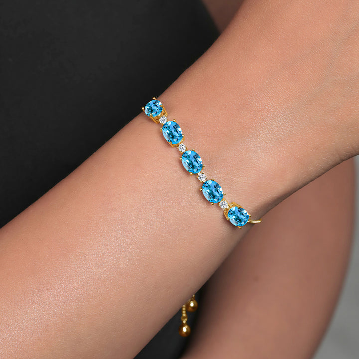 Bracelet in 925 Yellow Gold Plated Silver
