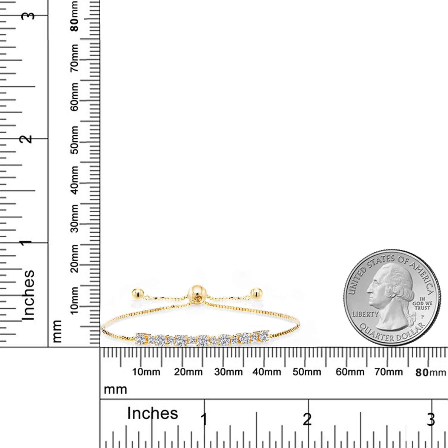 Bracelet in 925 Yellow Gold Plated Silver