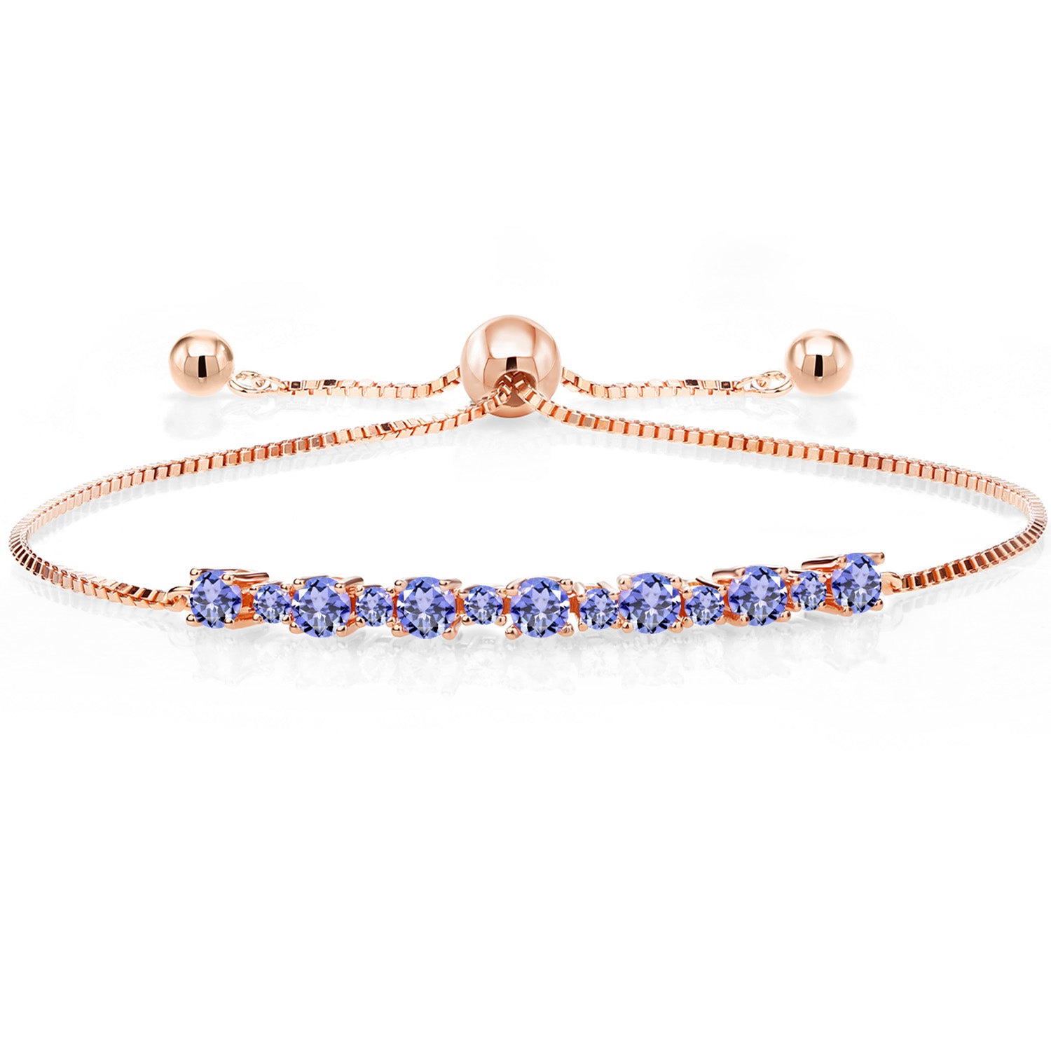 Bracelet in 925 Rose Gold Plated Silver