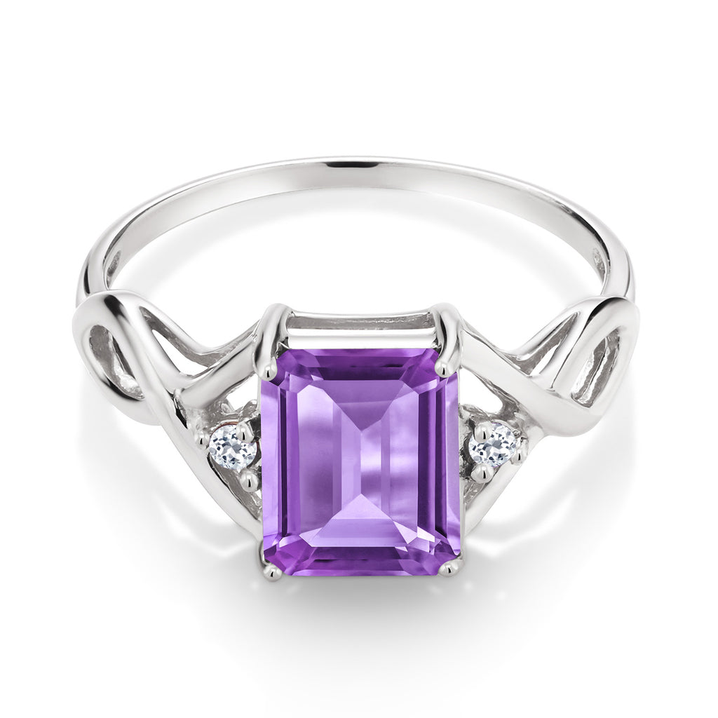 Amethyst and Topaz_5_Ring in 925 Sterling Silver