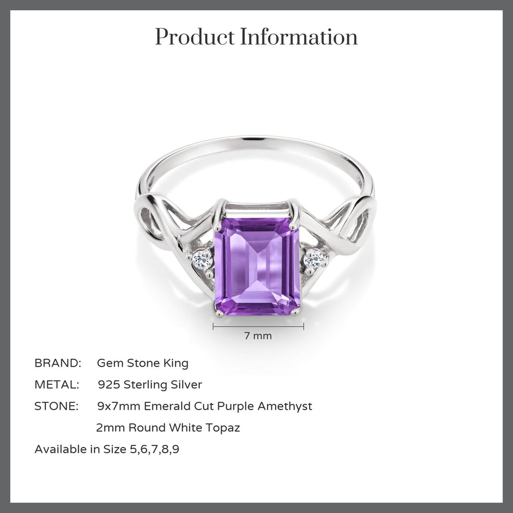 Amethyst and Topaz_5_Ring in 925 Sterling Silver
