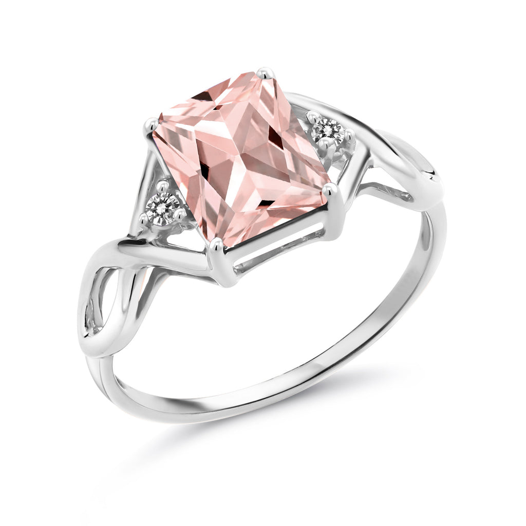 Nano Morganite - October_8_Ring in 925 Sterling Silver