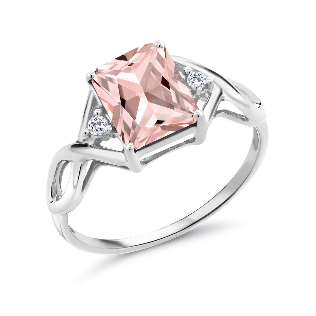 Nano Morganite - October_5_Ring in 925 Sterling Silver