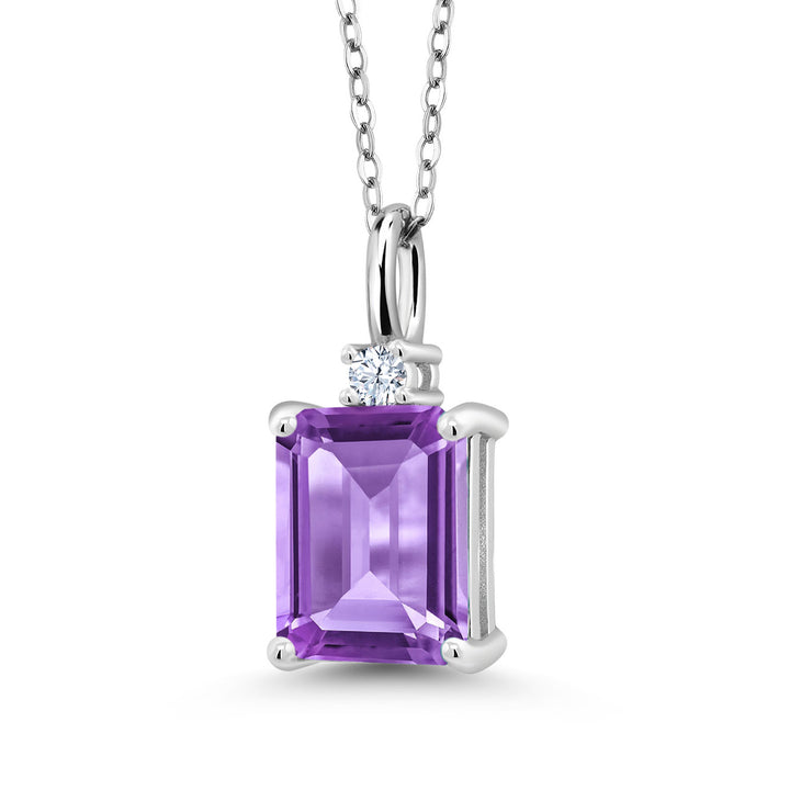 Amethyst - February_Pendant in 925 Sterling Silver
